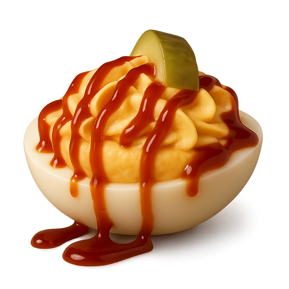 Backyard BBQ Deviled Eggs