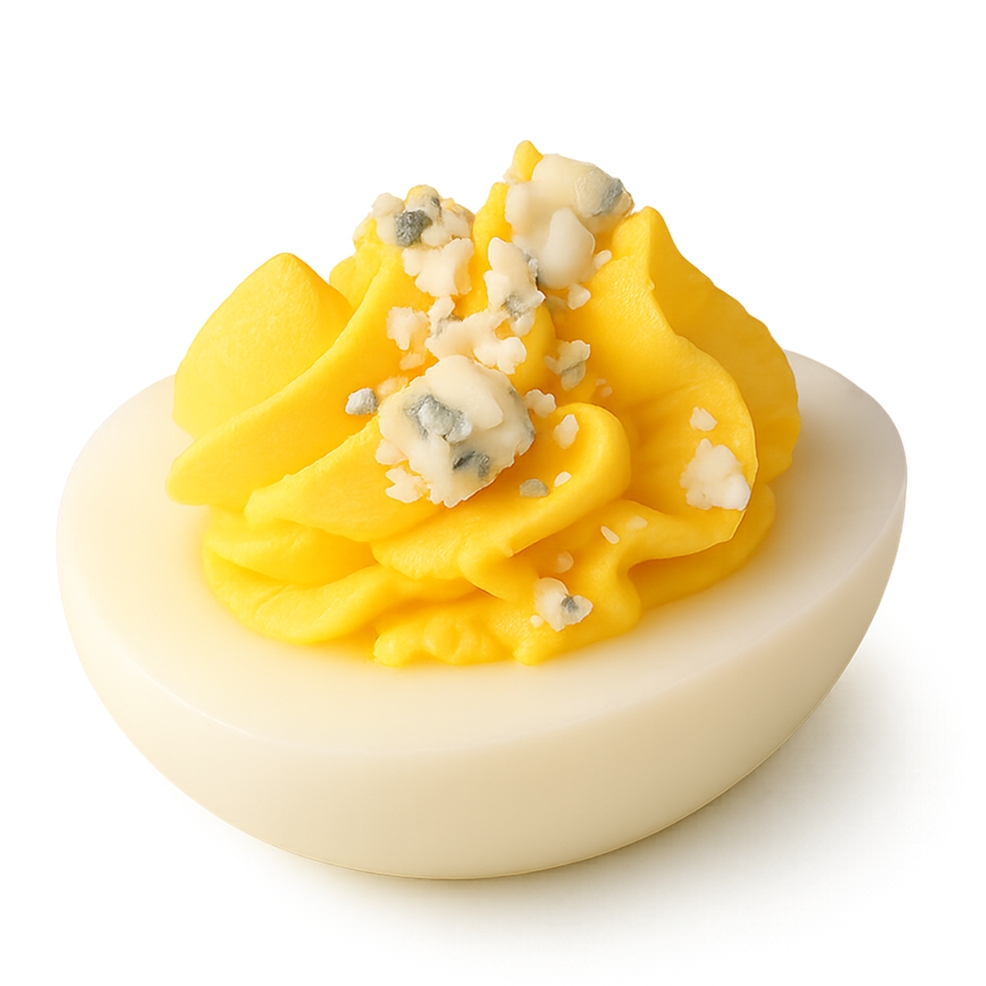 Buffalo Blue Cheese Deviled Eggs