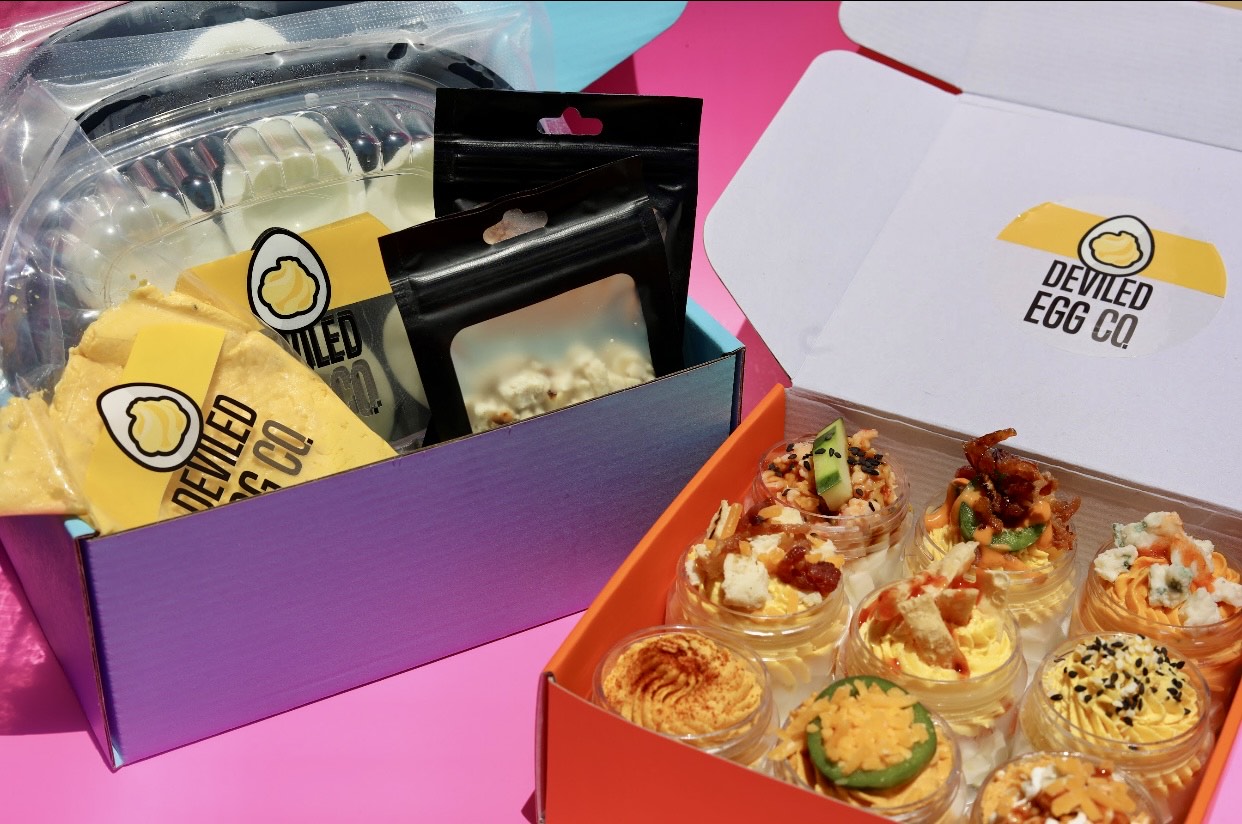 TRY THEM ALL Mini Deviled Egg Salad Sampler 18 Count + 12-Count Deviled Eggs