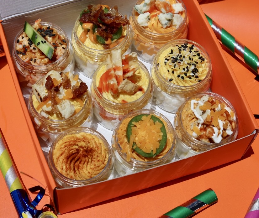 TRY THEM ALL Mini Deviled Egg Salad Sampler 18 Count + 12-Count Deviled Eggs