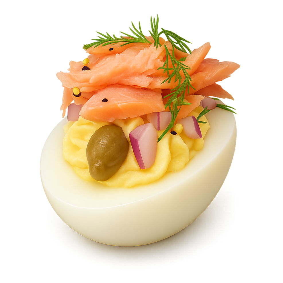 Smoked Salmon Deviled Eggs