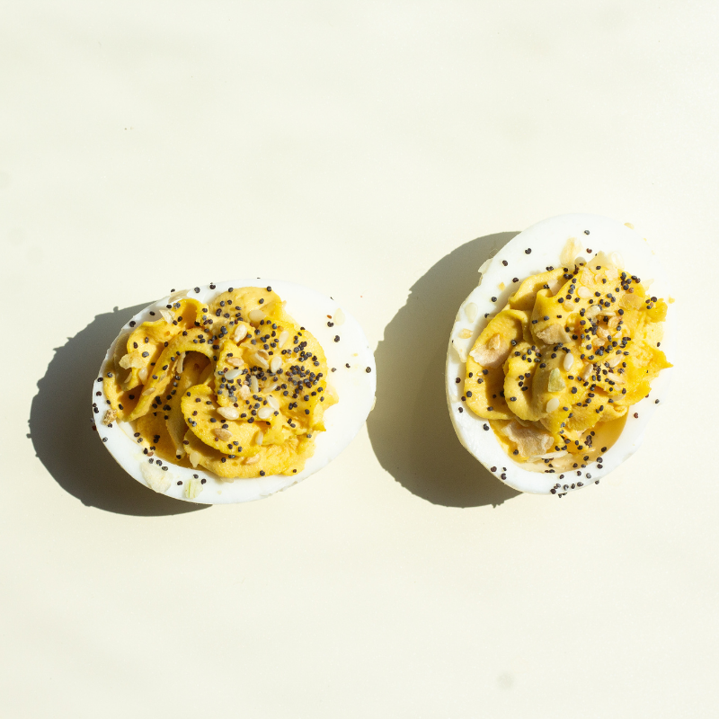 Everything Bagel Deviled Eggs